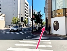 2つ目の信号を渡り直進します。