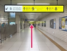JR東西線「大阪天満宮駅」を過ぎたら、「9番出口」を目指します。