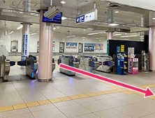 青葉通一番町駅の改札口を出たら直進して北口に向かいます。
